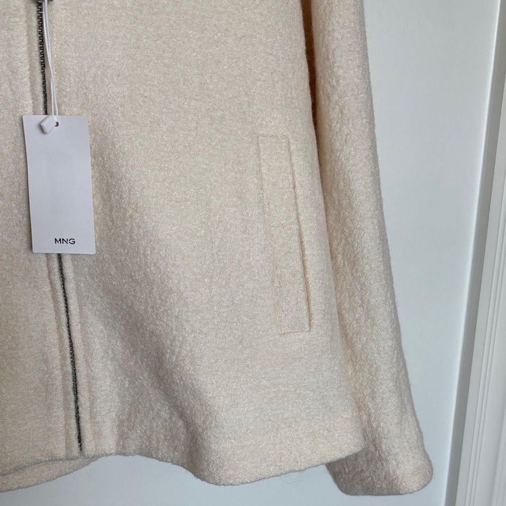 Mango Cream Wool Jacket, new with tags - Picture 5 of 7